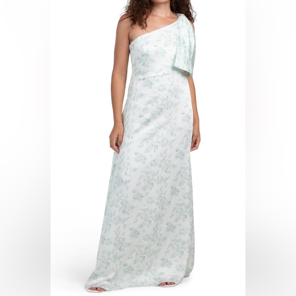 Sachin + Babi Chelsea One Shoulder Dress Light Green